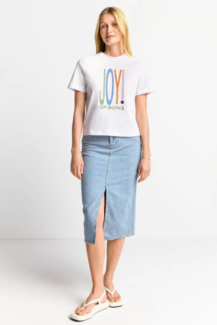 Damen Rich & Royal T-Shirt Mit Strassverzierung