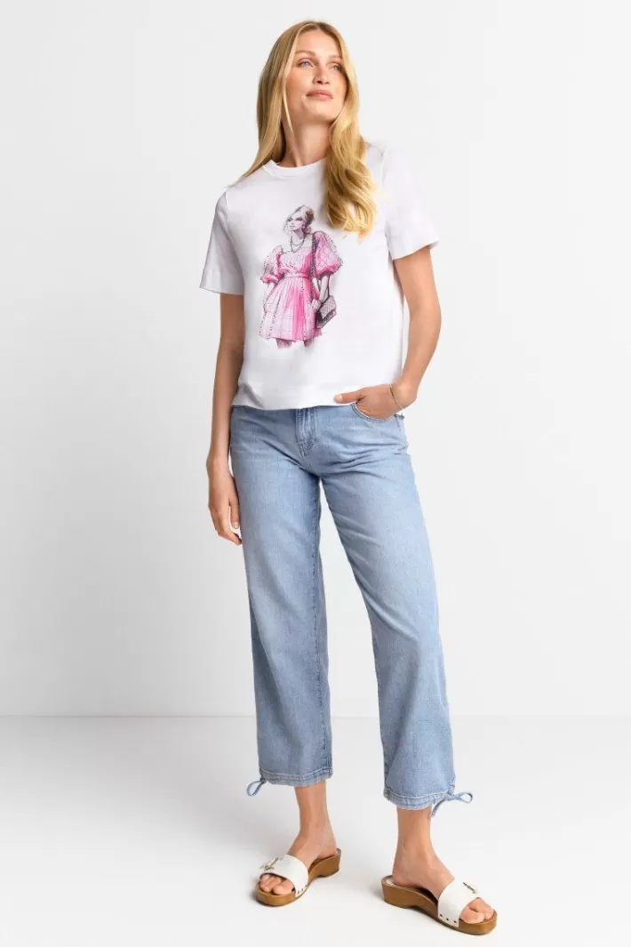 Damen Rich & Royal T-Shirt Mit Strassverzierung