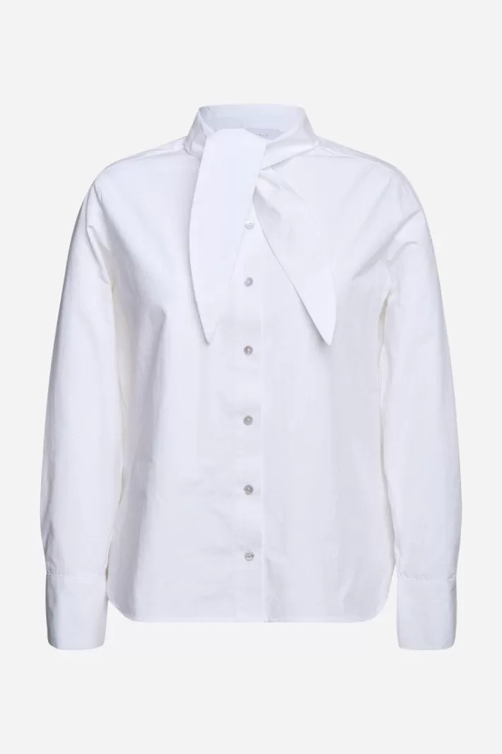 Damen Rich & Royal Weiße Bluse Mit Bindekragen