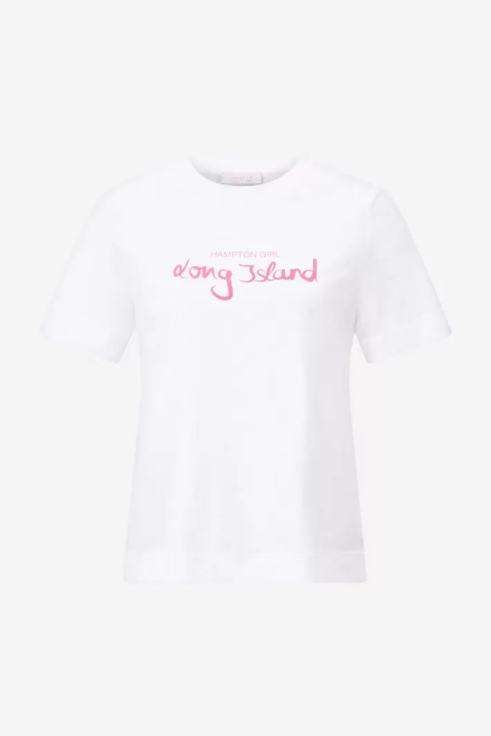 Damen Rich & Royal Weißes T-Shirt Mit Schriftzug