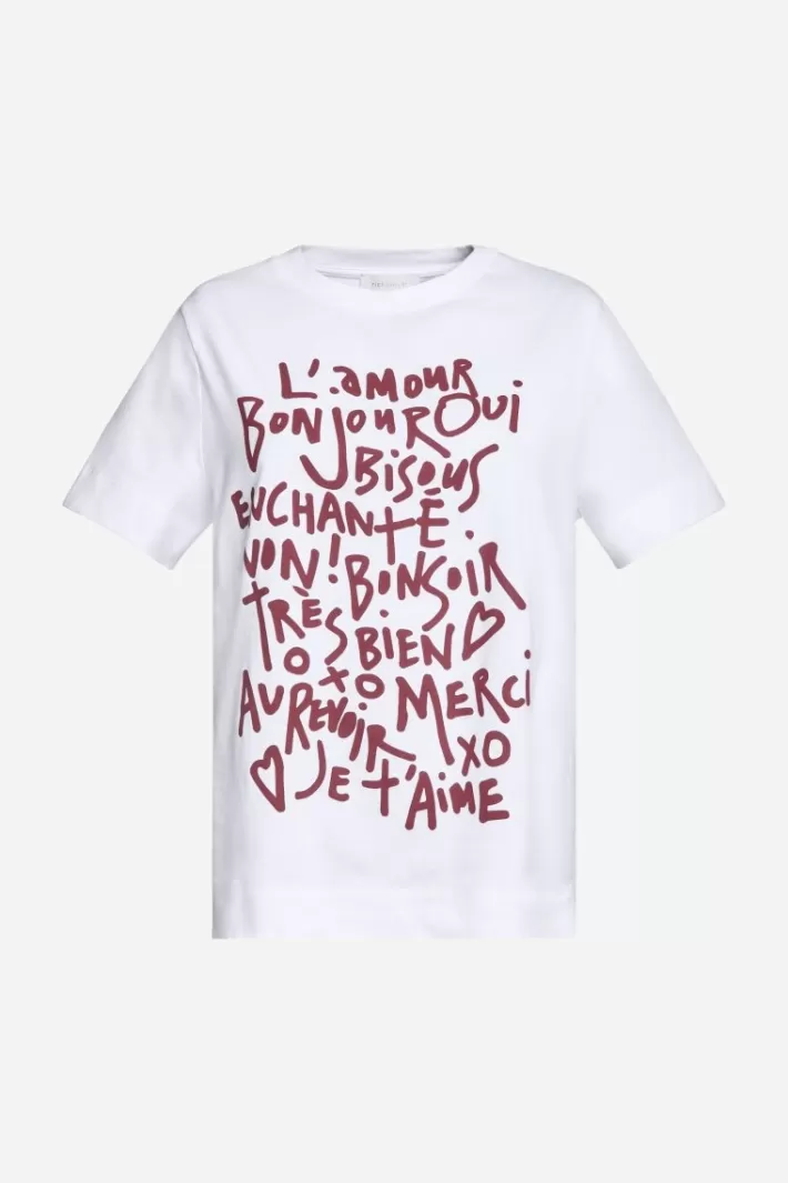 Damen Rich & Royal Weißes T-Shirt Mit Statement-Print