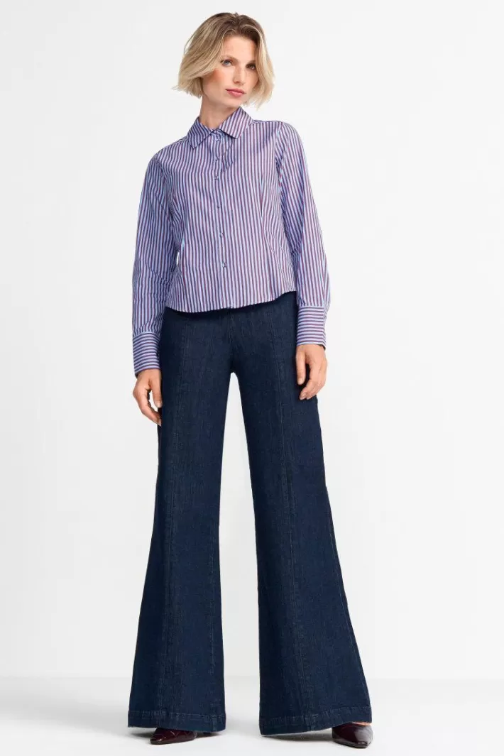 Damen Rich & Royal Wide Leg Denim Mit Elastischem Bund