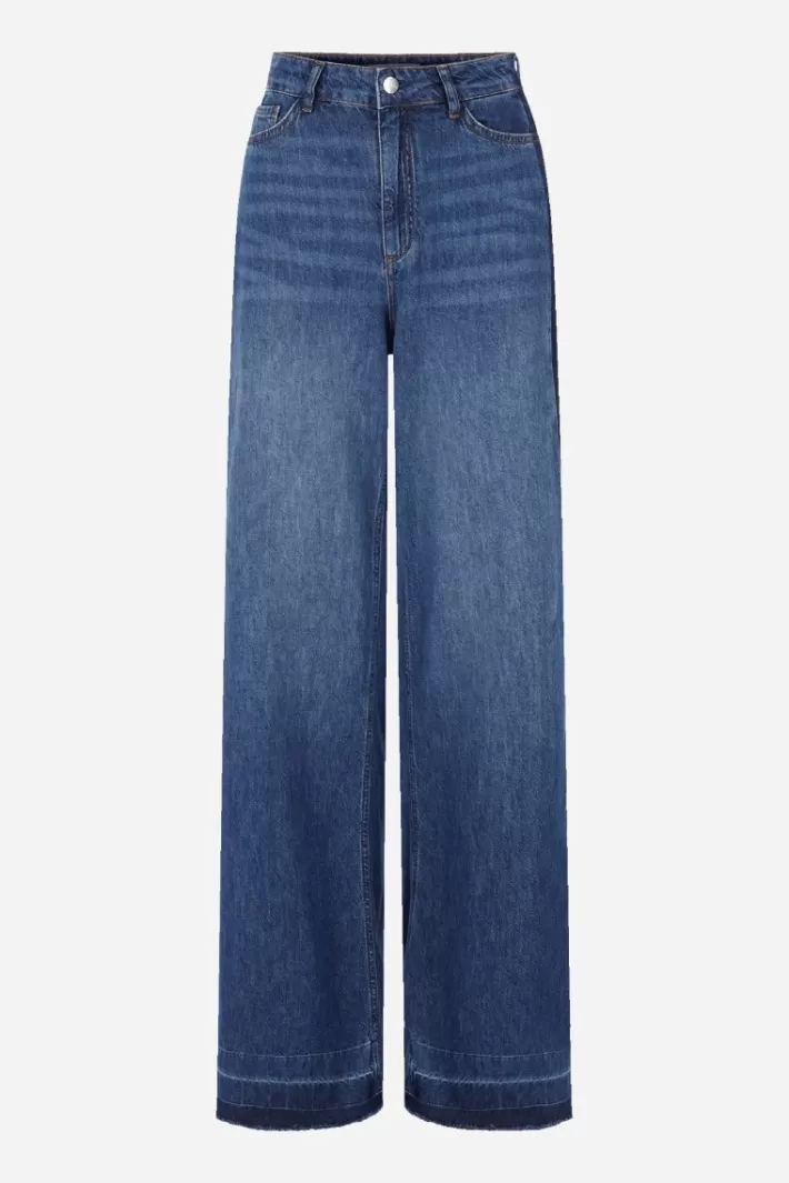 Damen Rich & Royal Wide Leg Denim Mit Seitenstreifen